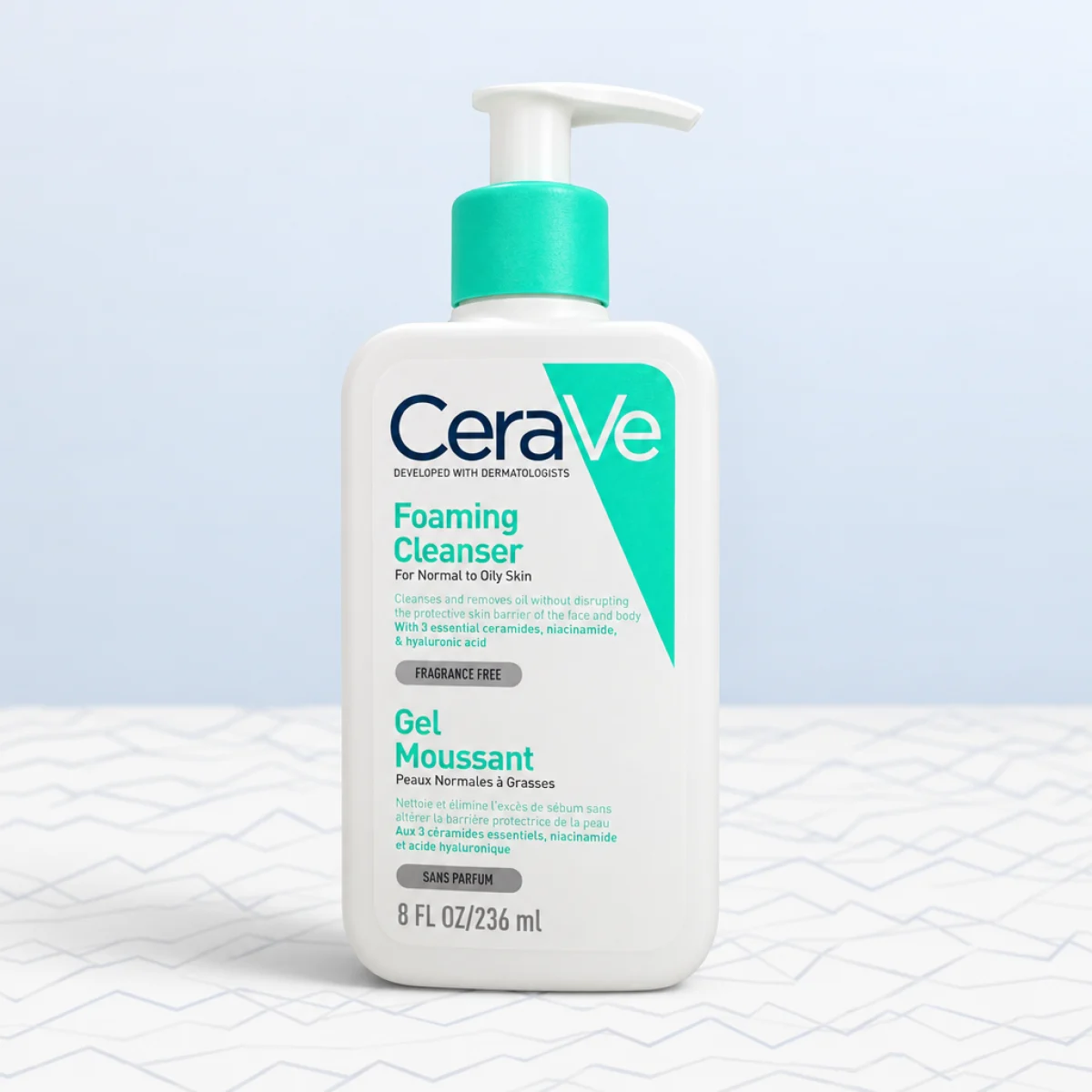 CeraVe – Gel Moussant – Peaux normales à grasses – 236 ml